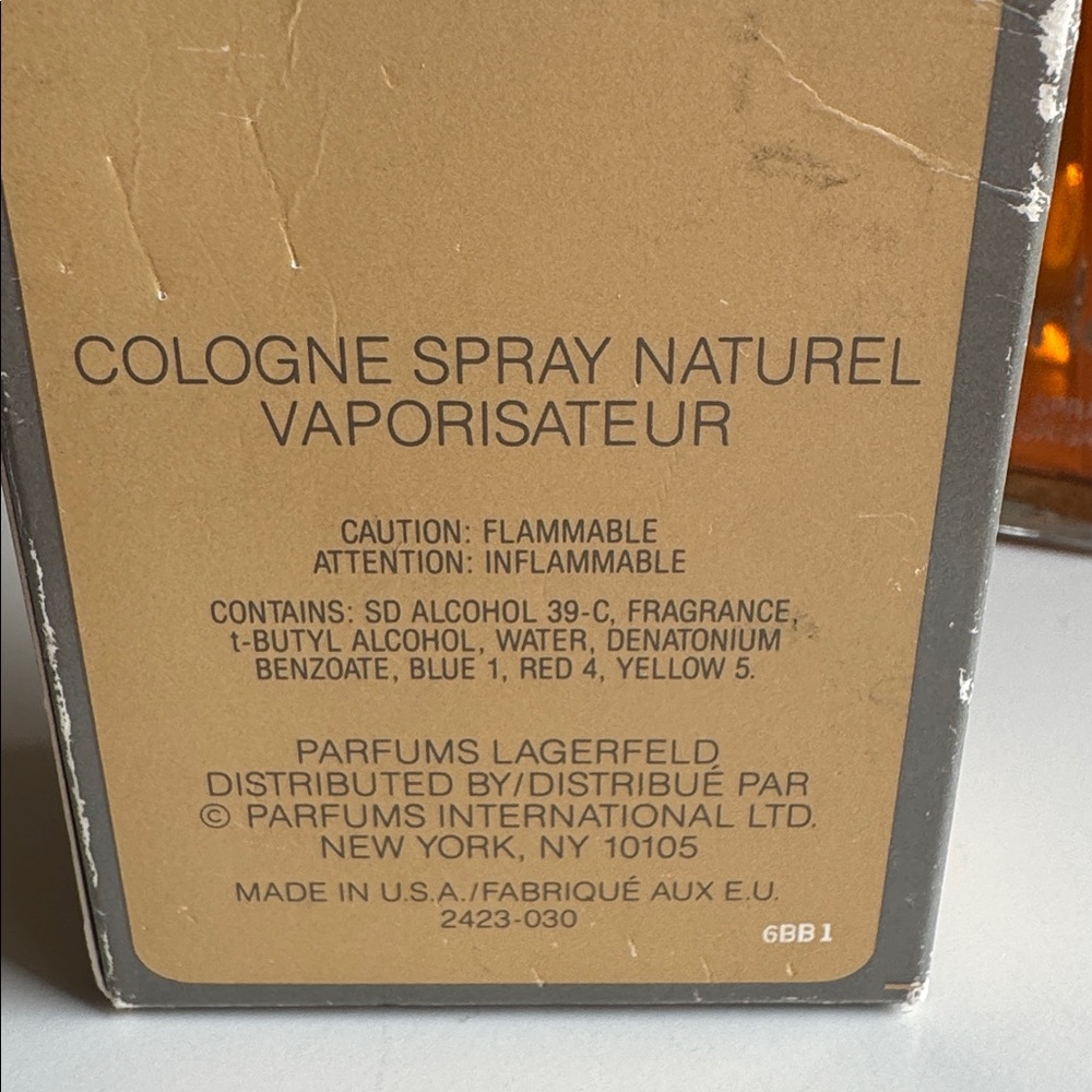NEW Lagerfeld Cologne Splash for Men 4 oz 120 ml Rare Old Formula! - Picture 6 of 6